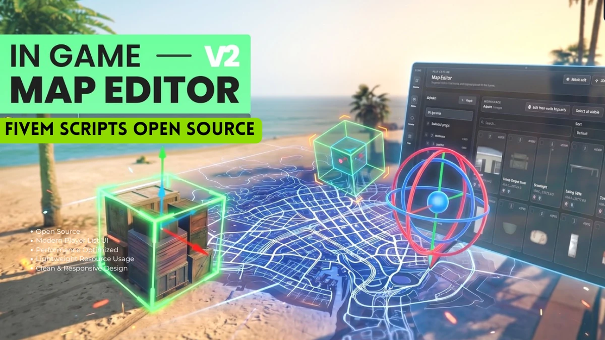 In-Game MAP Editor Version 2 FiveM | Open Source